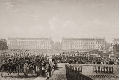 Ingresso degli Alleati a Parigi nel 1815, illustrazione da 